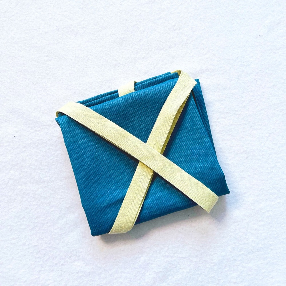 5/$18 Ikea SANDVIVA Waist Apron Blue Yellow Lime Strap Kitchen Cooking Utility